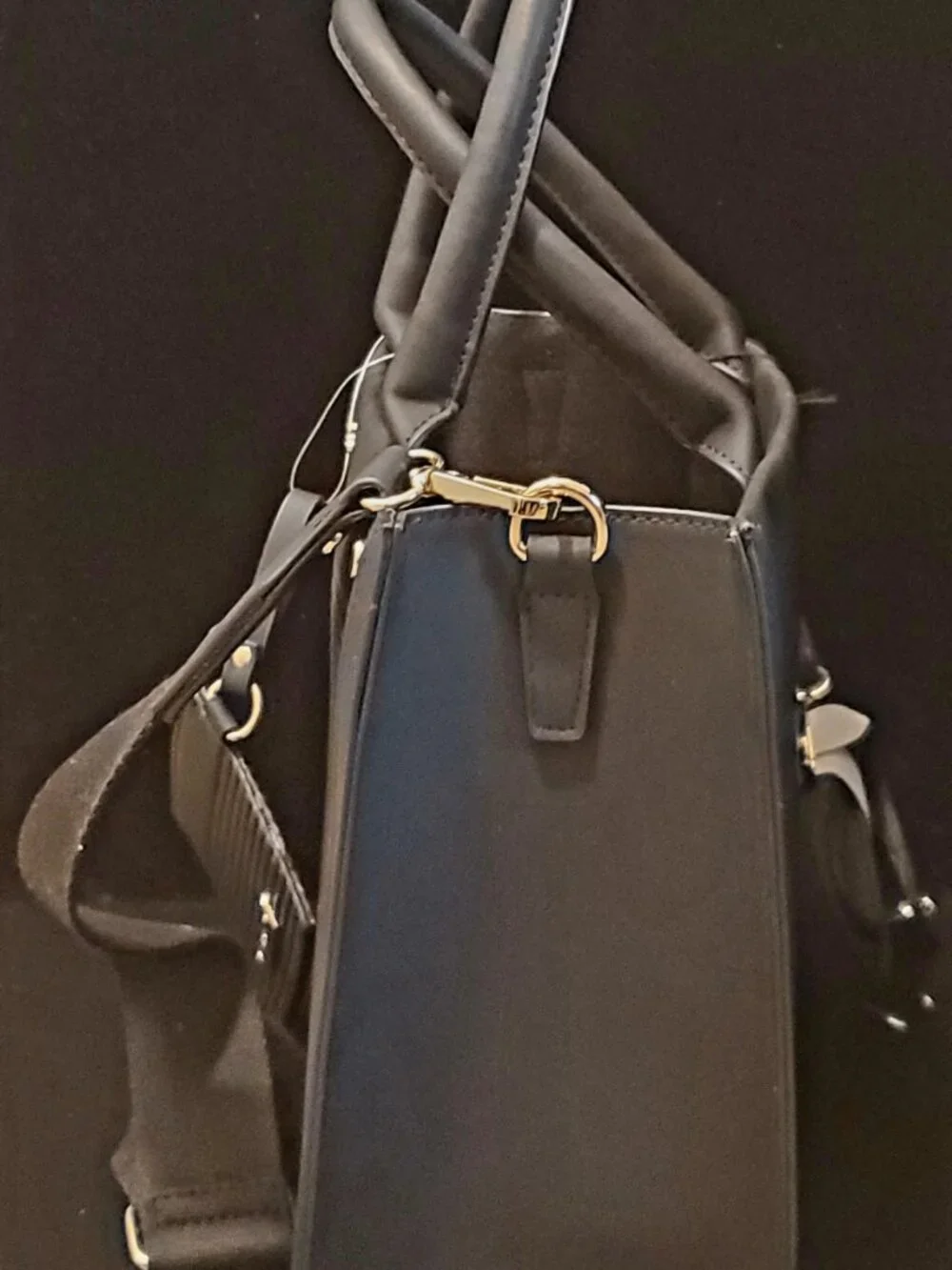Aldo Daspias Black Satchel Handbag